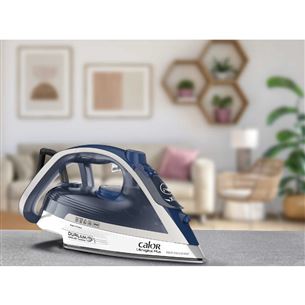 Tefal Ultragliss Plus, 2800 Вт, синий/серебристый - Паровой утюг