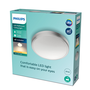 Philips Doris, nickel - LED Ceiling Lamp