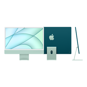 Apple iMac 24" (2021), M1 8C/8C, 16 ГБ, 512 ГБ, SWE, зеленый - Настольный компьютер "все в одном"