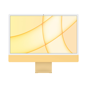 Apple iMac 24" (2021), M1 8C/8C, 16 GB, 512 GB, SWE, kollane - Kõik-ühes lauaarvuti Z12T0012S