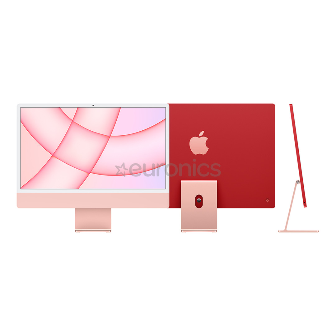 Apple iMac 24" (2021), M1 8C/7C, 16 ГБ, 256 ГБ, SWE, розовый - Настольный компьютер "все в одном"