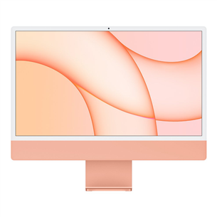 Apple iMac 24" (2021), M1 8C/8C, 16 GB, 512 GB, SWE, oranž - Kõik-ühes lauaarvuti