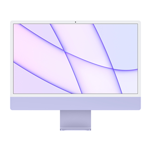 Apple iMac 24" (2021), M1 8C/8C, 16 GB, 512 GB, SWE, lilla - Kõik-ühes lauaarvuti