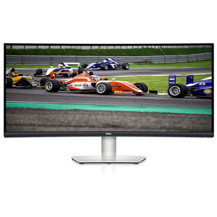 Dell S3422DW, 34", WQHD, LED VA, 100 Hz, nõgus, hõbedane - Monitor S3422DW