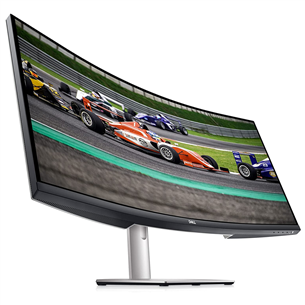 Dell S3422DW, 34", WQHD, LED VA, 100 Hz, nõgus, hõbedane - Monitor