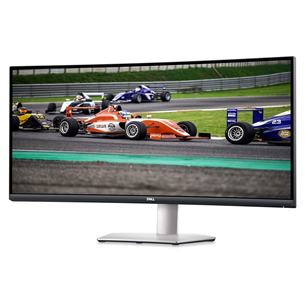 Dell S3422DW, 34", WQHD, LED VA, 100 Hz, nõgus, hõbedane - Monitor