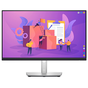 Dell P2422H, 24", FHD, LED IPS, must/hõbe - Monitor