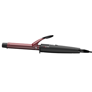 GA.MA Tourmaline, diameter 19 mm, 220°C, black/red - Curling iron