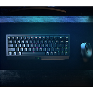 Razer BlackWidow V3 Mini HyperSpeed YS Razer Yellow Switch, SWE, must - Mehaaniline klaviatuur