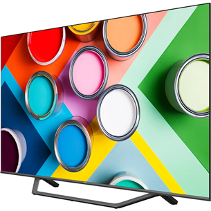 Hisense A7GQ, QLED 4K UHD, 50", jalg keskel, must - Teler