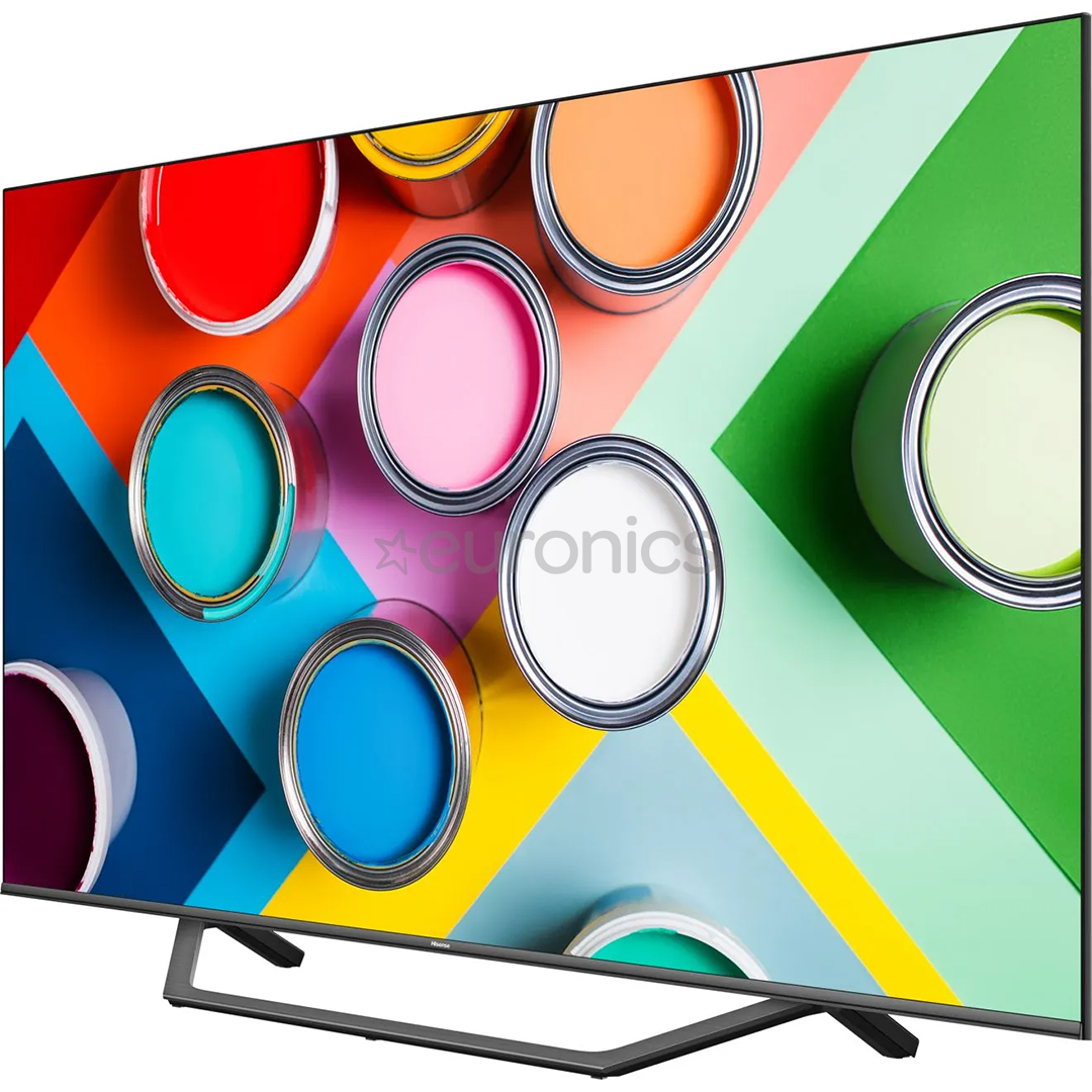 Hisense A7GQ, QLED 4K UHD, 50", центральная подставка, черный - Телевизор