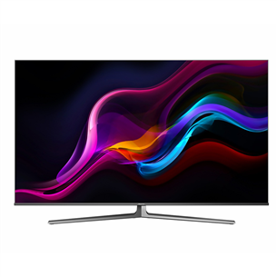 Hisense ULED 4K UHD, 55", jalg keskel, tumehall - Teler