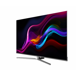 Hisense ULED 4K UHD, 55", central stand, dark gray - TV