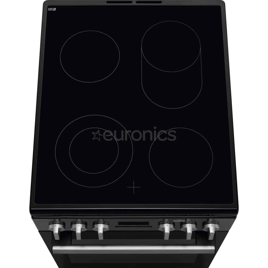 Electrolux, 58 L, must - Eraldiseisev keraamiline pliit