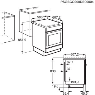 Electrolux, 58 L, must - Eraldiseisev keraamiline pliit