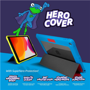 Gecko Super Hero, iPad 10.2'' (2019, 2020) red/blue - Tablet Cover