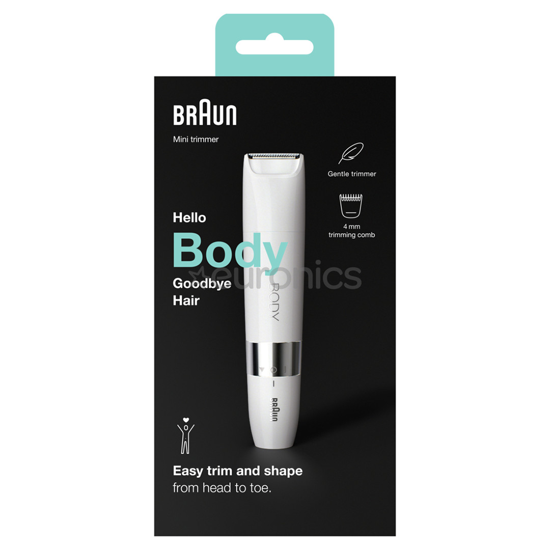 Braun, white - Mini trimmer