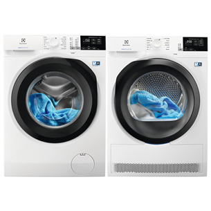 Electrolux, 8 kg + 8 kg - Washing Machine + Clothes Dryer EW6F448WU+EW8H458BN