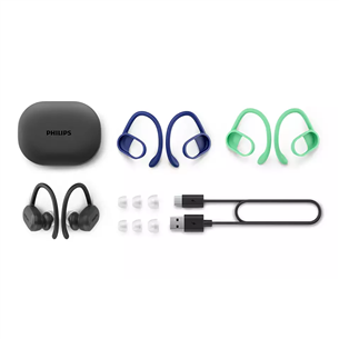 Philips TAA7306, black - True-wireless Sport Earbuds