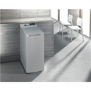 Whirlpool, 7 kg, depth 60 cm, 1200 rpm, silver - Top Load Washing Machine