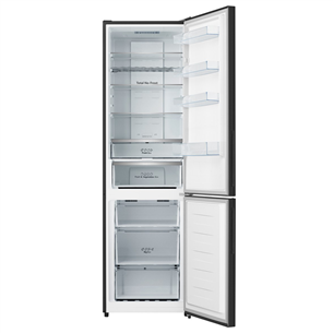 Hisense SuperFrost 336 L, black glass - Refrigerator