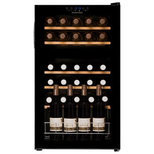 Dunavox, 30 bottles, height 84 cm, black - Wine Cooler