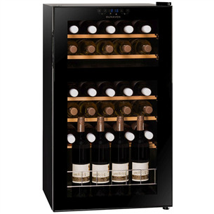 Dunavox, 30 bottles, height 84 cm, black - Wine Cooler