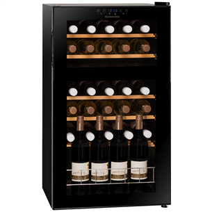 Dunavox, 30 bottles, height 84 cm, black - Wine Cooler
