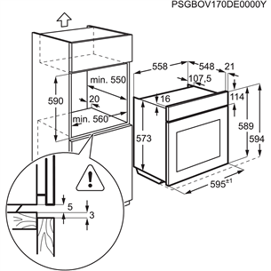 Integreeritav ahi Electrolux (katalüütilise puhastusega)