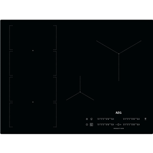 AEG, laius 70 cm, raamita, must - Integreeritav induktsioonpliidiplaat IKE74471IB