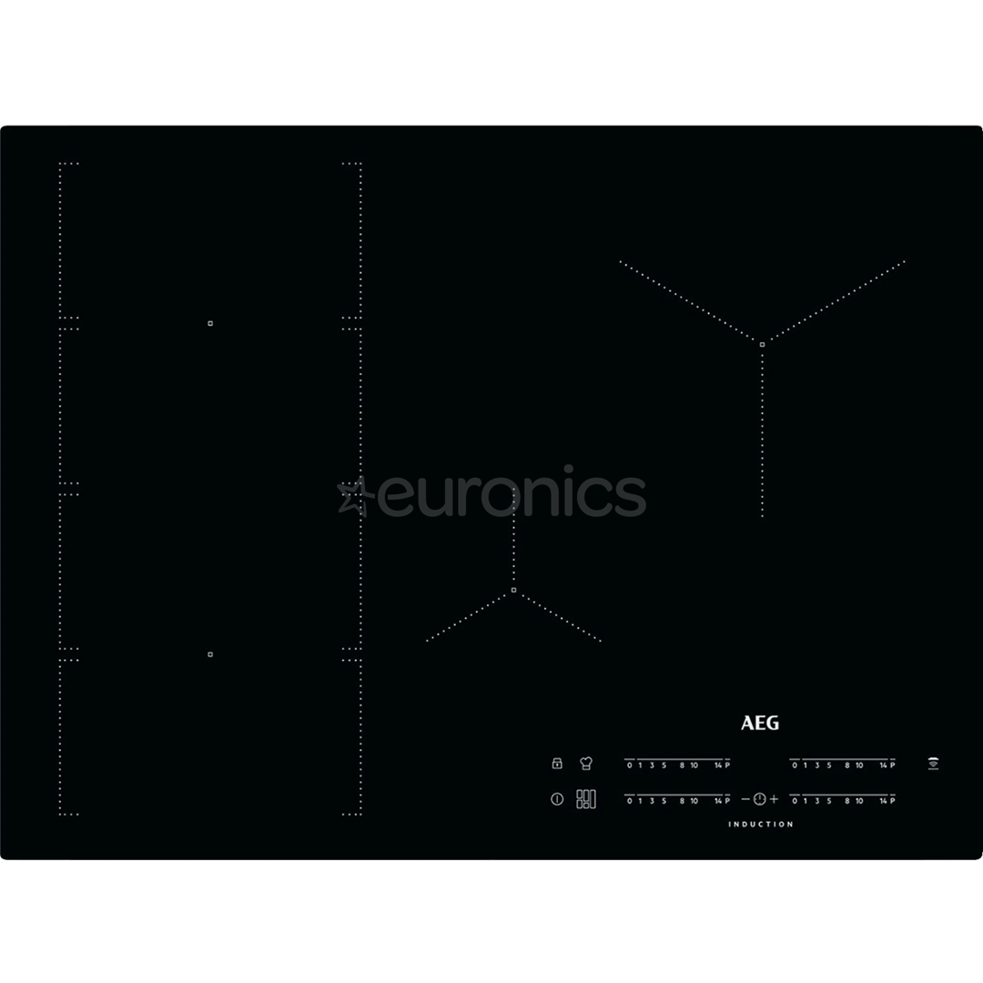 AEG, width 70 cm, frameless, black - Built-in Induction Hob