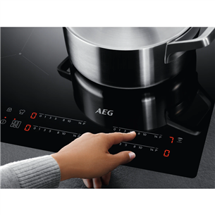 AEG, width 70 cm, frameless, black - Built-in Induction Hob