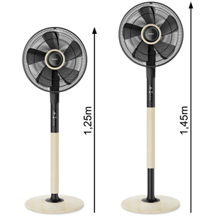 Tefal Turbo Silence Extreme+, black/beige - Stand fan