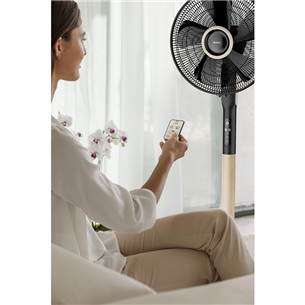 Tefal Turbo Silence Extreme+, black/beige - Stand fan