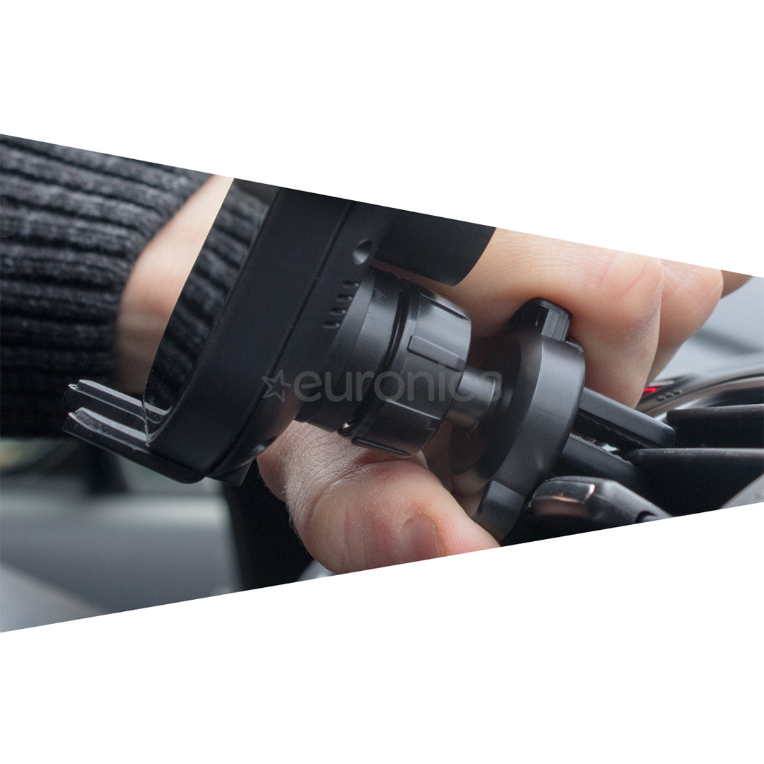 Navitel SH1000 PRO, must - Juhtmevaba laadija / telefonihoidja autosse