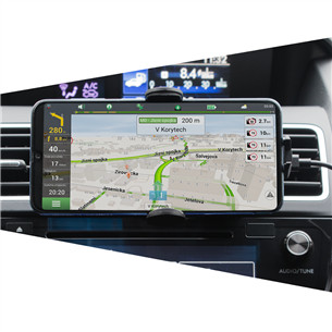 Navitel SH1000 PRO, must - Juhtmevaba laadija / telefonihoidja autosse