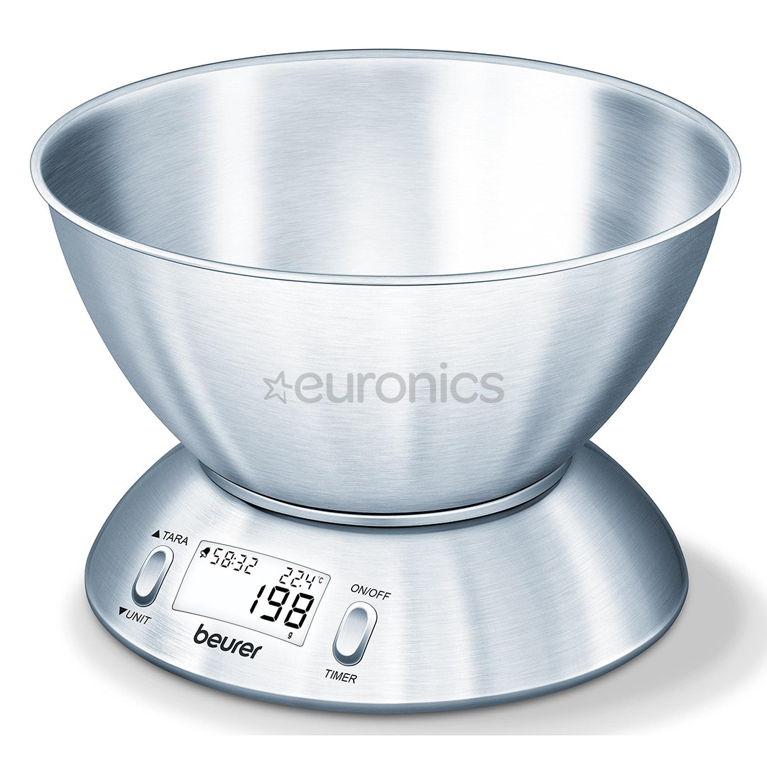 Beurer, до 5 кг, нерж. сталь - Кухонные весы