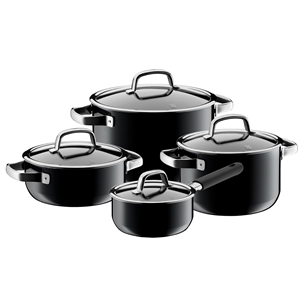 WMF Fusiontec Platinum, black - 4-pcs cookware set 514855290