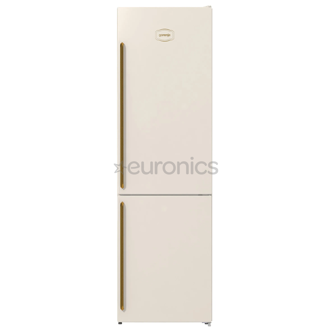 Gorenje, 331 л, высота 200 см, бежевый - Холодильник