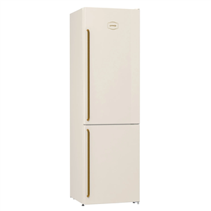 Gorenje, 331 L, kõrgus 200 cm, beež - Külmik