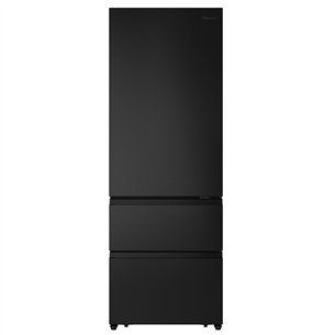 Hisense, NoFrost, 493 L, height 200 cm, black - Refrigerator RT641N4AFE