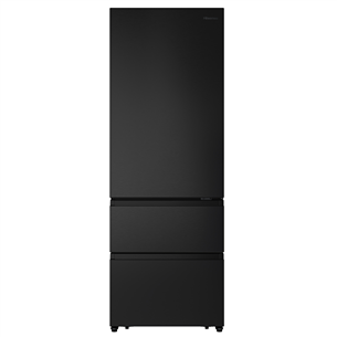 Hisense, NoFrost, 493 L, height 200 cm, black - Refrigerator