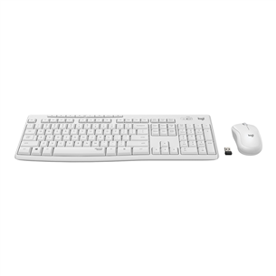 Logitech Slim Combo MK295, US, valge - Juhtmevaba klaviatuur + hiir