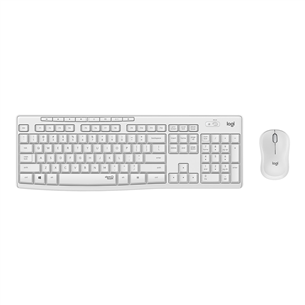 Logitech Slim Combo MK295, US, valge - Juhtmevaba klaviatuur + hiir