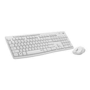 Logitech Slim Combo MK295, US, valge - Juhtmevaba klaviatuur + hiir