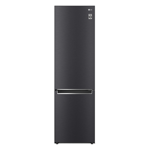 LG, No-Frost, height 203 cm, 384 L, black - Refrigerator