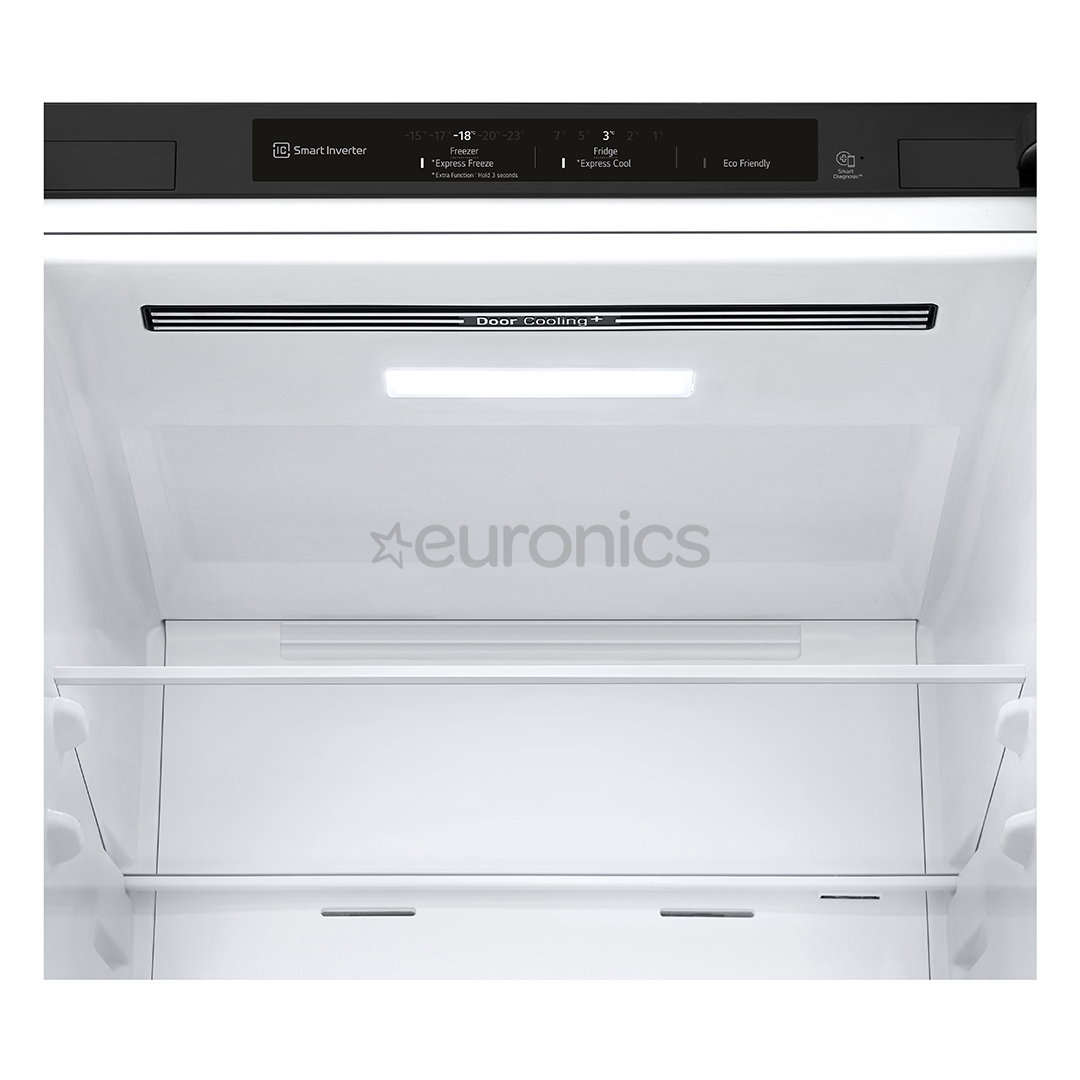 LG, No-Frost, height 203 cm, 384 L, black - Refrigerator