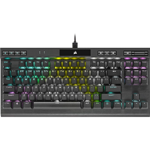 Corsair K70 TKL CS MX Speed, ENG, must - Mehaaniline klaviatuur