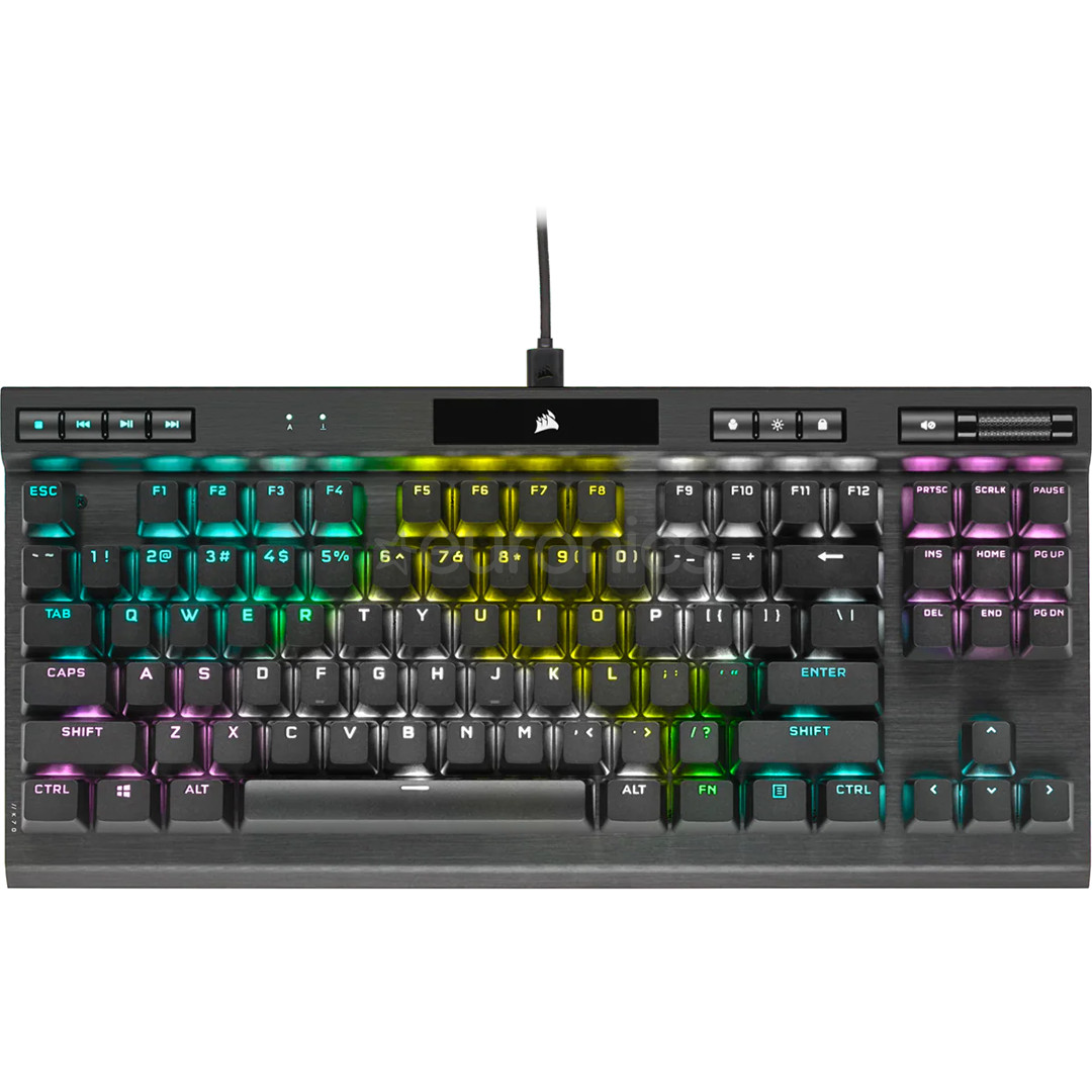 Corsair K70 TKL CS MX Red, SWE, black - Mechanical Keyboard