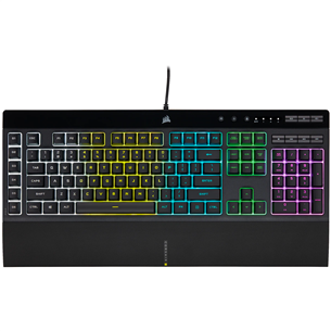 Corsair K55 PRO Rubber Dome, SWE, черный - Клавиатура